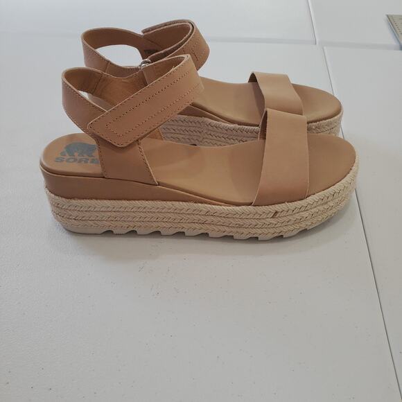 Sorel Sandals Womens Size 9 Tan Cameron Flatform Espadrille Platform - Picture 1 of 10